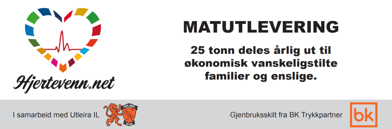 Nye arenaskilt med Hjertevenn